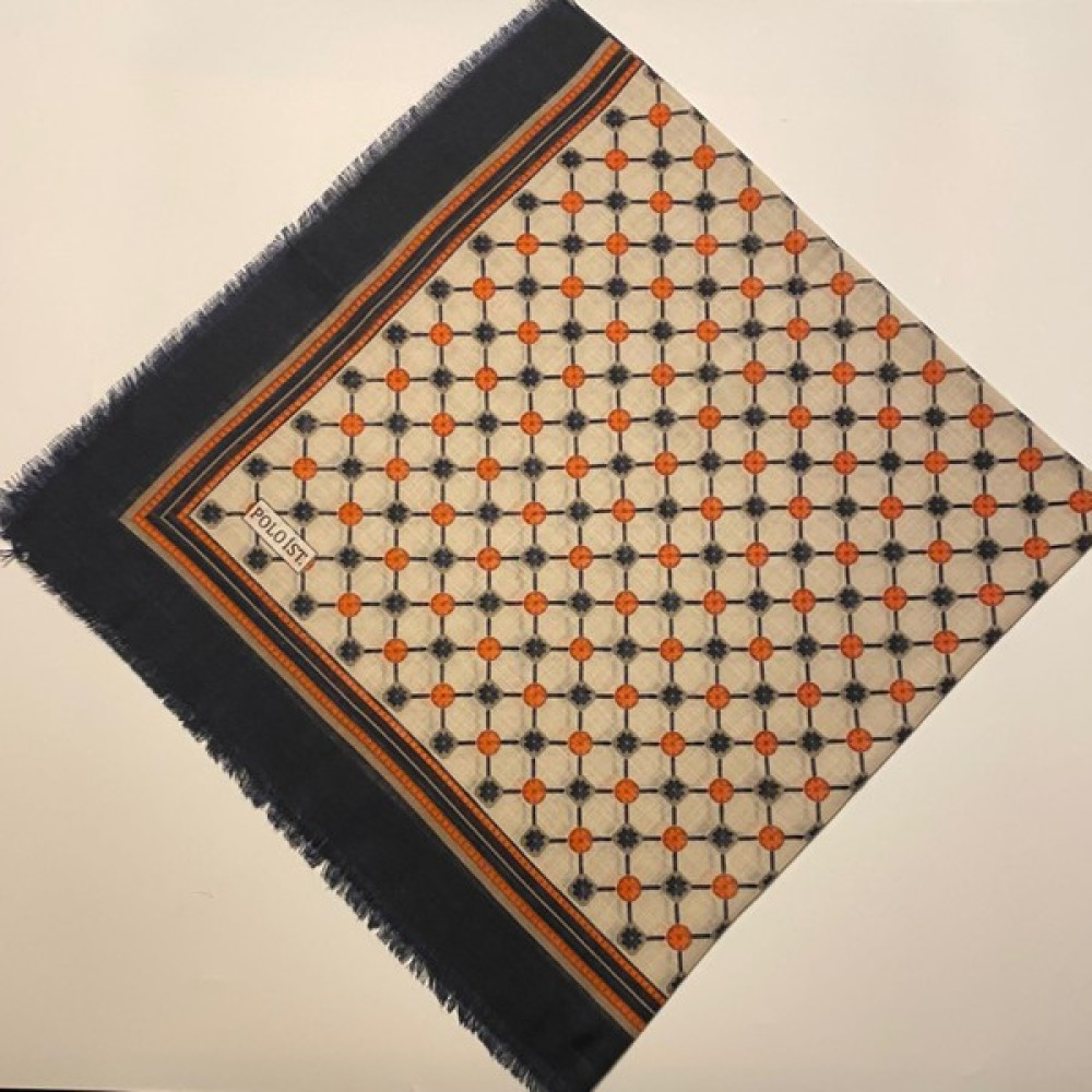 Polo İst Monogram Desen Tülbent Yazma Eşarp Fiyatı