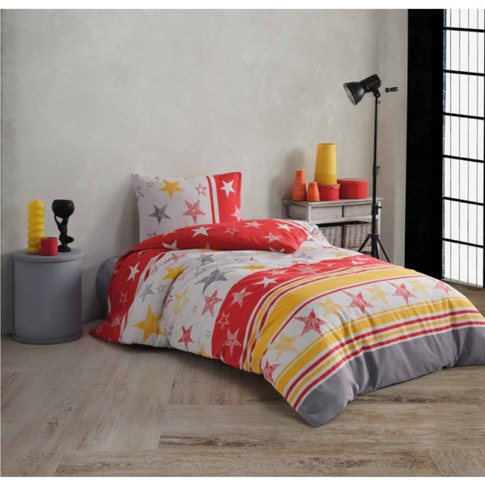 Polo Life Lüks Tek Kişilik Nevresim Takımı-Gs Sarı Kırmızı - 160 x 220 cm - Sarı - Kırmızı Nevresim Takımı Fiyatı