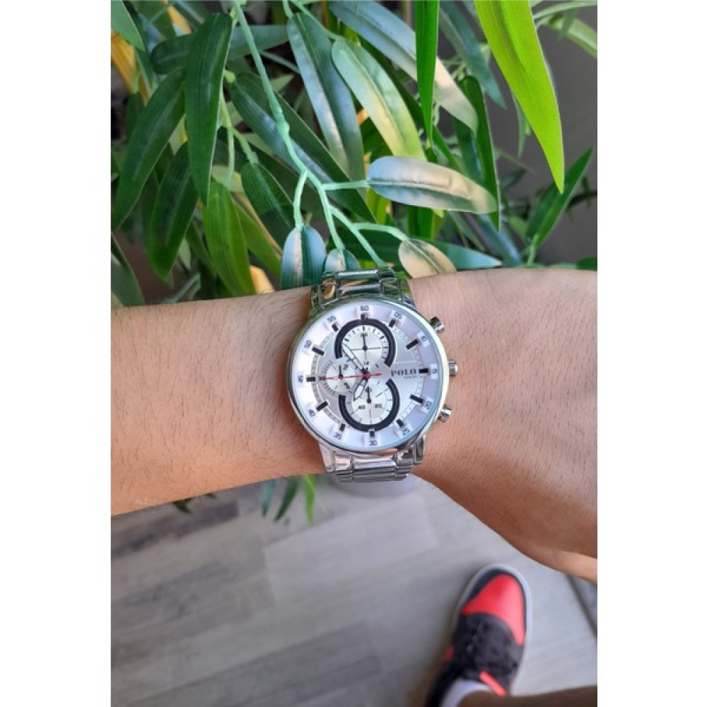 Polo Louis Metal Kordon Spor Gümüş Renk Erkek Kol Saati Kol Saatleri Fiyatı