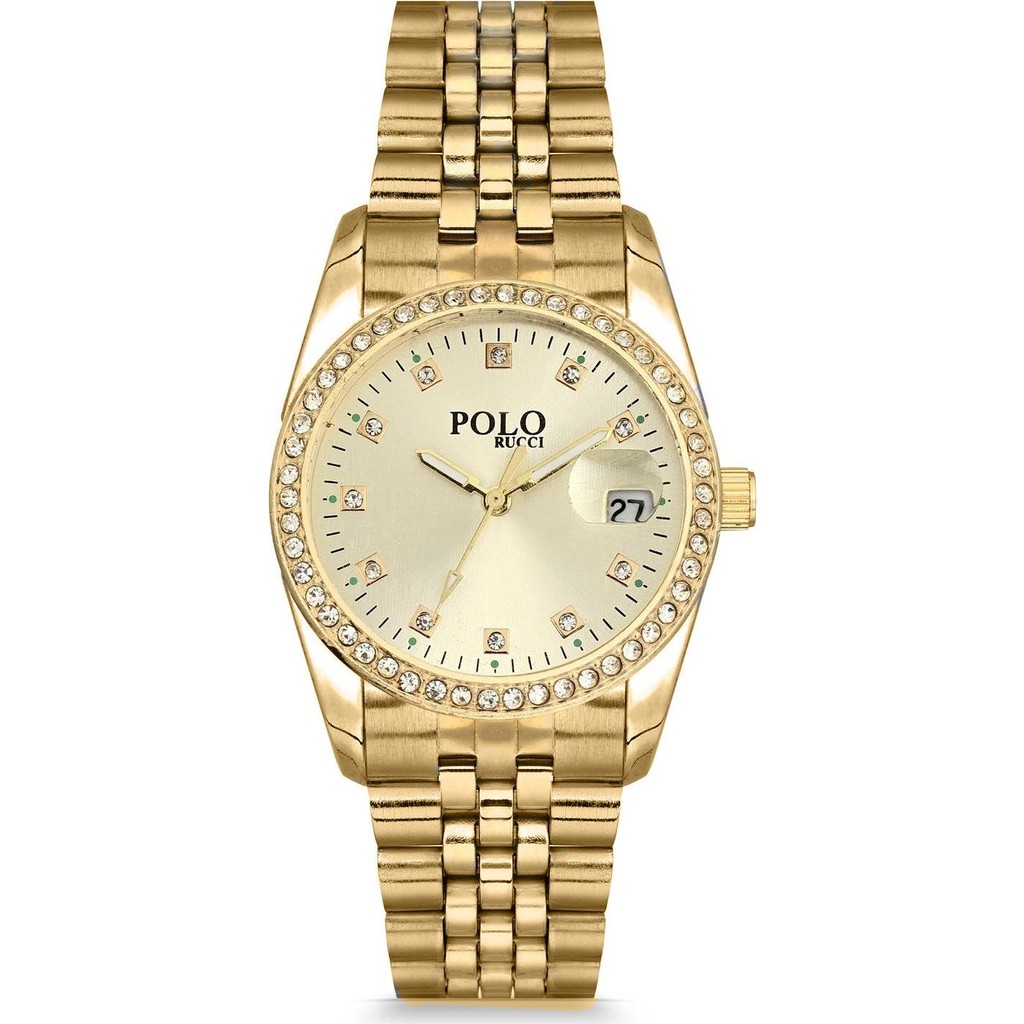 Polo Rucci 2046 Metal Takvimli Kadın Kol Saati - Altın Kol Saatleri Fiyatı