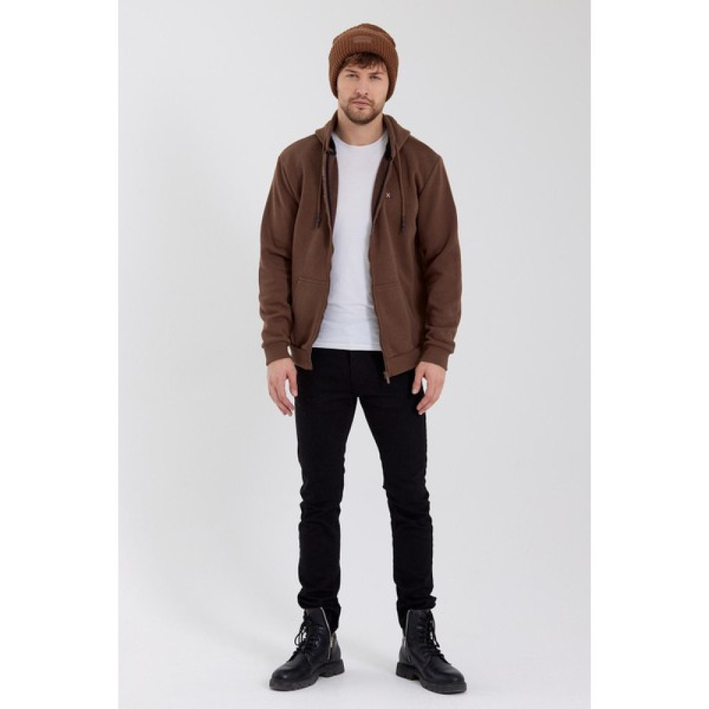 Polo State Erkek Kanguru Cep 3 Iplik Sweatshirt Kahverengi Erkek Sweatshirt Fiyatı