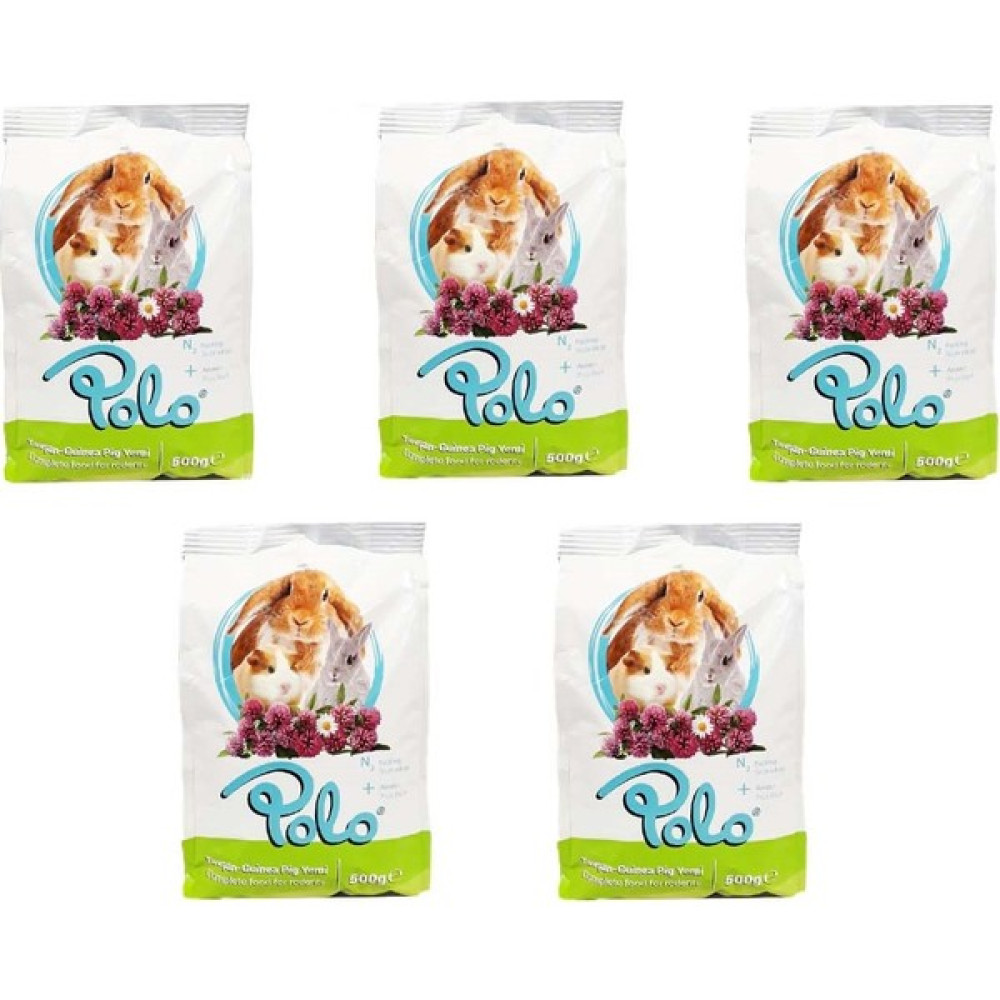 Polo. Tavşan ve Guinea Pig Yemi Yemi 500 gr x 5 Oto Boyaları Fiyatı