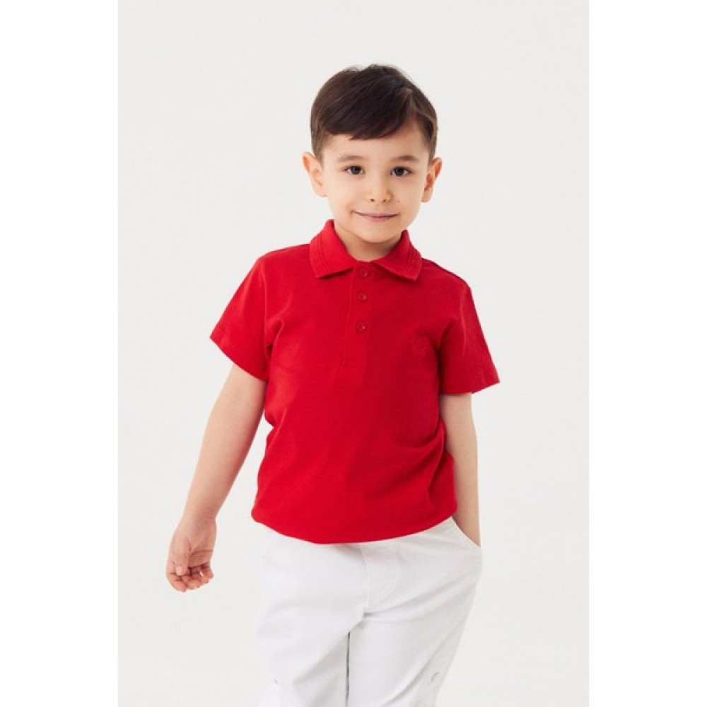 Polo Yaka Düğmeli Çocuk Tişört Erkek Çocuk T-shirt Fiyatı
