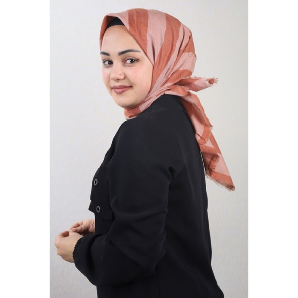 Poloist Çizgili Pamuk Eşarp Desen-01 Renk-23 -96 Eşarp Fiyatı