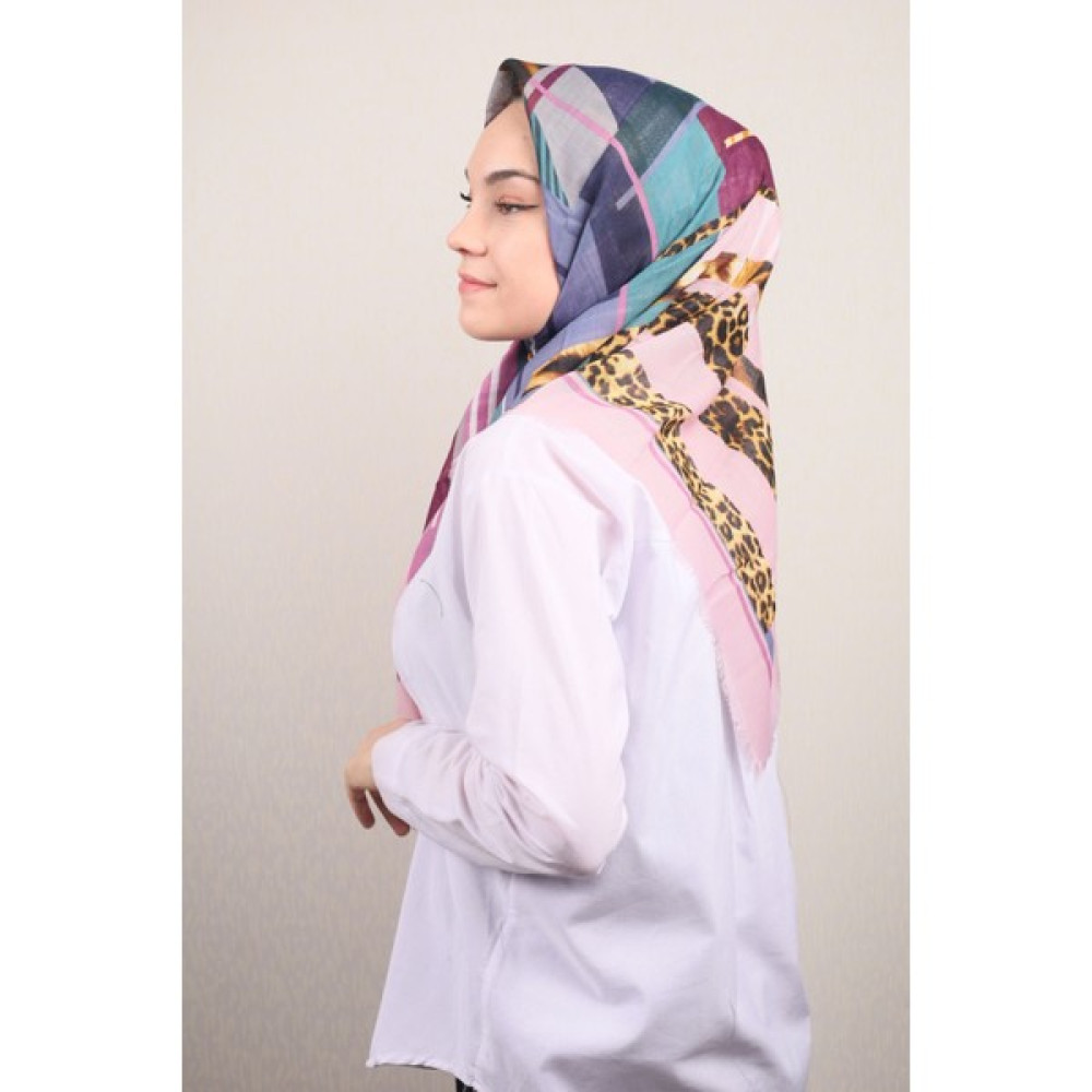 Poloist  Poloist Desenli Keten Flamlı Eşarp - DESEN-710 - Renk-09 -86 Çanta (Outdoor) Fiyatı