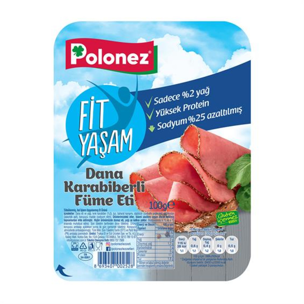 Polonez Dana Karabiberli Füme Et 90 gr Kırmızı Et Fiyatı