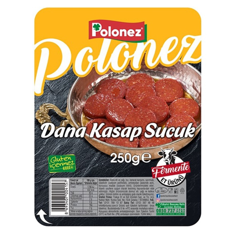 Polonez Dana Kasap Sucuk 250 gr Şarküteri Fiyatı