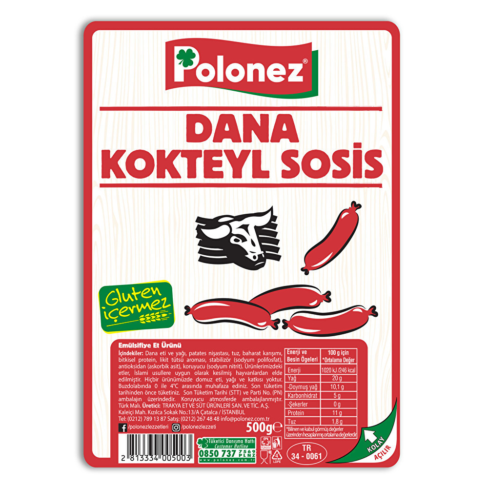 Polonez Extra Dana Sosis Kg Şarküteri Fiyatı