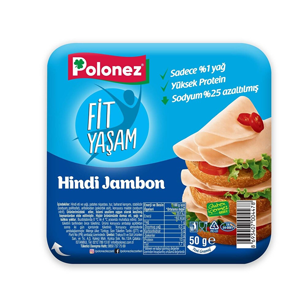 Polonez Hindi Jambon 50 Gr Şarküteri Fiyatı