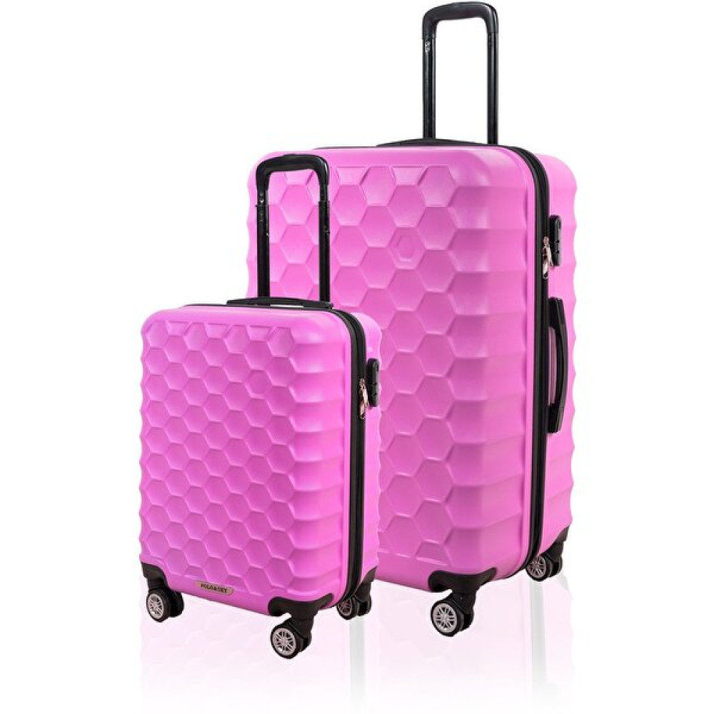Polo&sky Petek Model Pembe Renk 2'li Valiz Seti (Küçük+Büyük) Çanta (Outdoor) Fiyatı