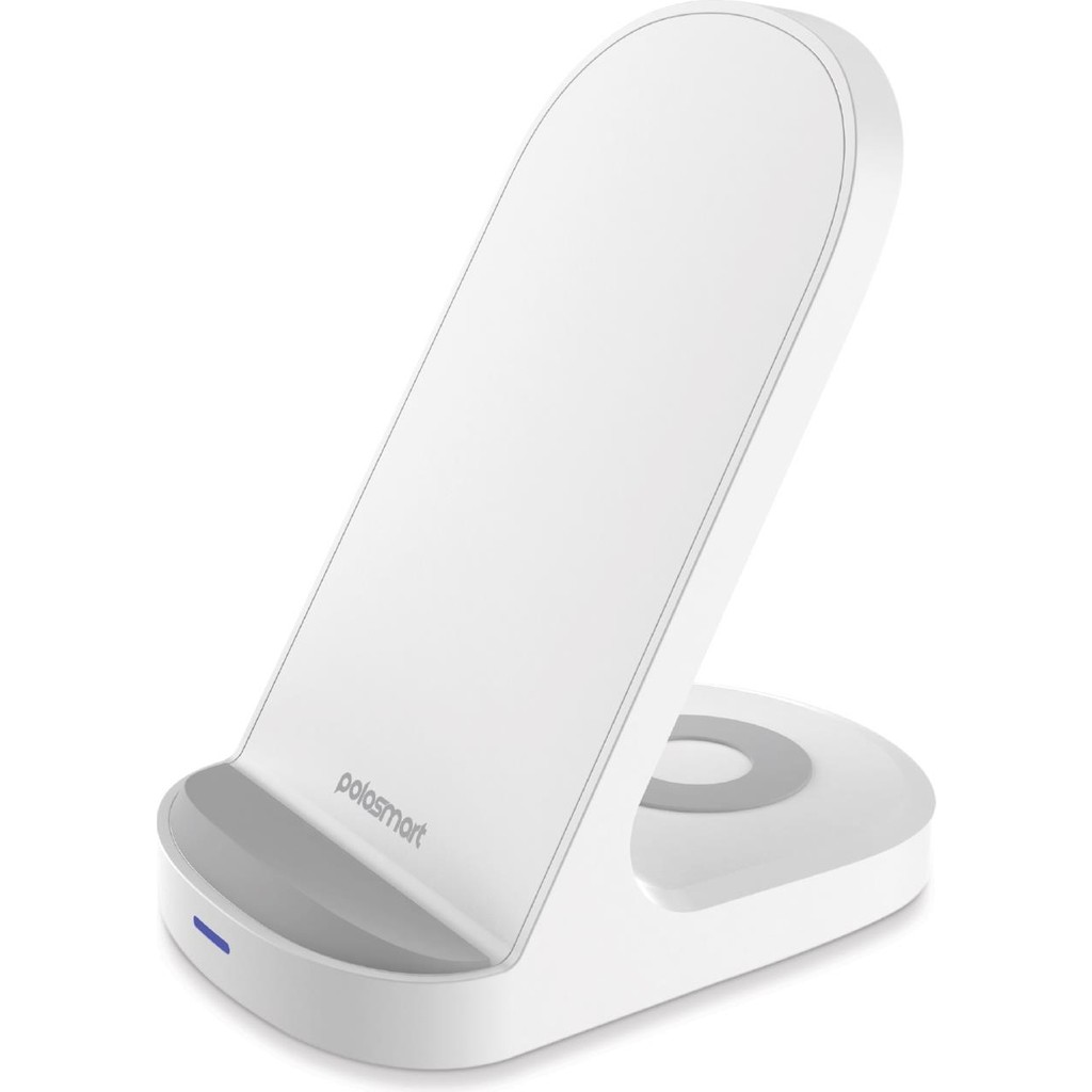 Polosmart 2 In 1 Masaüstü Kablosuz Şarj Cihazı 15W Hızlı Şarj Beyaz Type-C Uyumlu Bilgisayar Çevirici ve Adaptörü Fiyatı