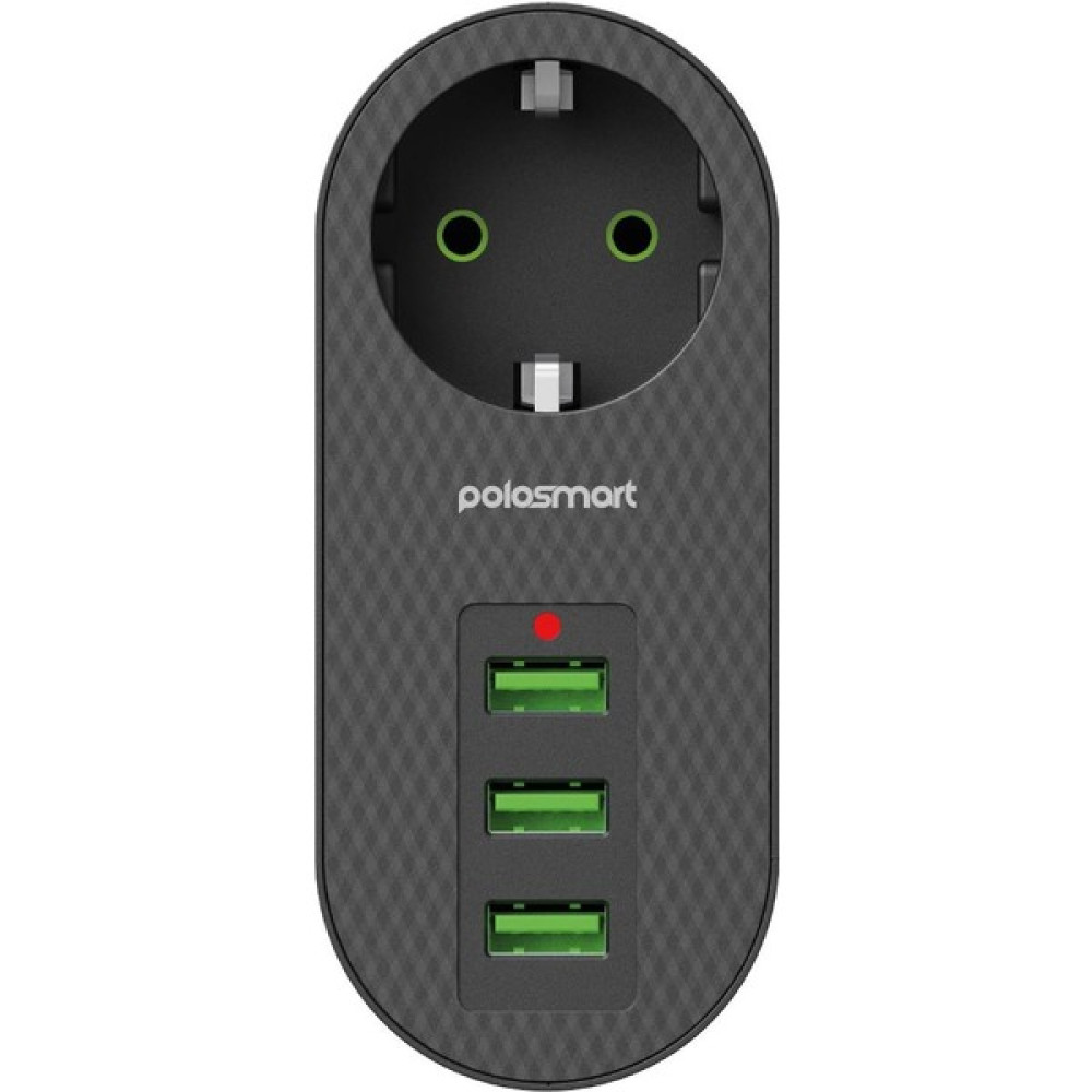 Polosmart MP11 3 USB Li Termal Akım Korumalı Priz Siyah Prizler Fiyatı