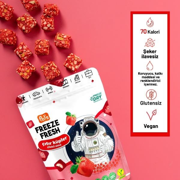 Pol's Freeze Fresh Dondurularak Kurutulmuş Çıtır Küpler 20 gr Kuru Meyve Fiyatı