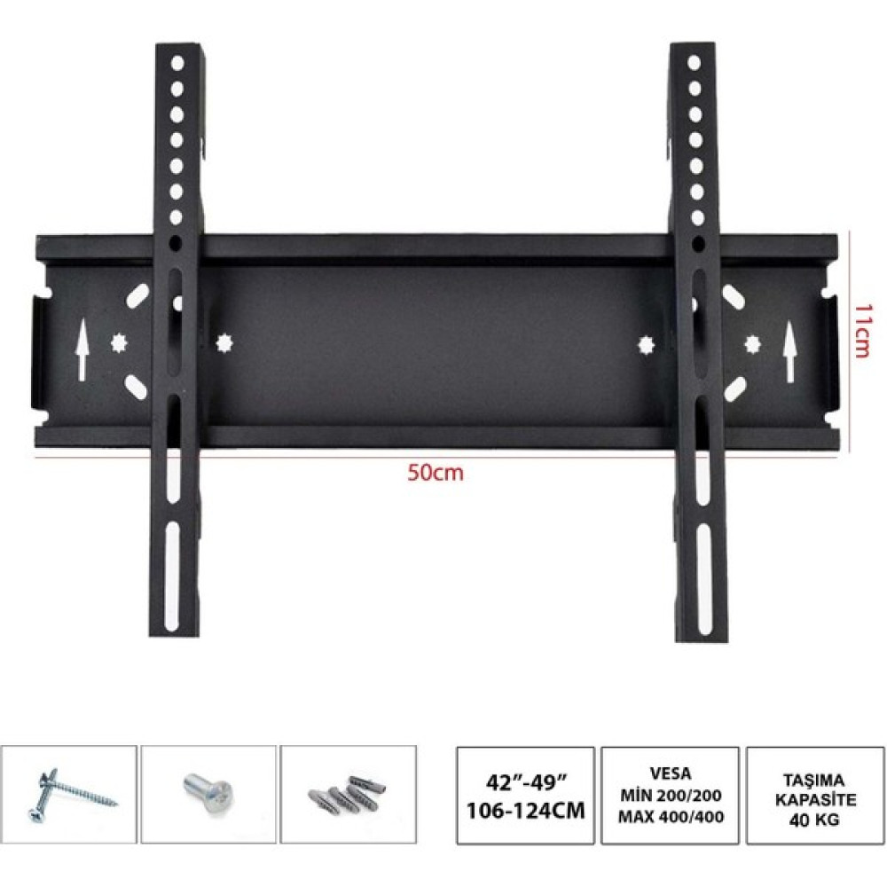Polsat LCD Askı Aparatı Sabit 42"/49" 106-124CM 5011 Oto Boyaları Fiyatı