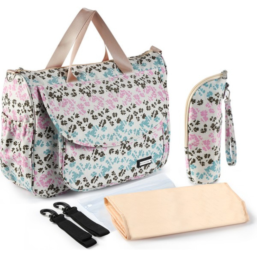 Poluo Su Geçirmez Tek Omuz Messenger Çok Fonksiyonlu Mommy Bag Büyük Kapasite Anne ve Bebek Dışarı Çantası Anne Çantası Yıkanabilir - Beyaz (Yurt D... Bebek Bakım Çantası Fiyatı