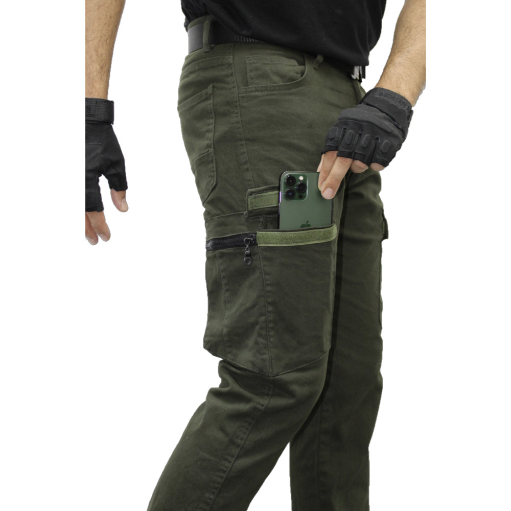 Polviton Kargo Cep Pantolon Combat Slim Fit Haki 33 Beden Kadın Pantolon Fiyatı