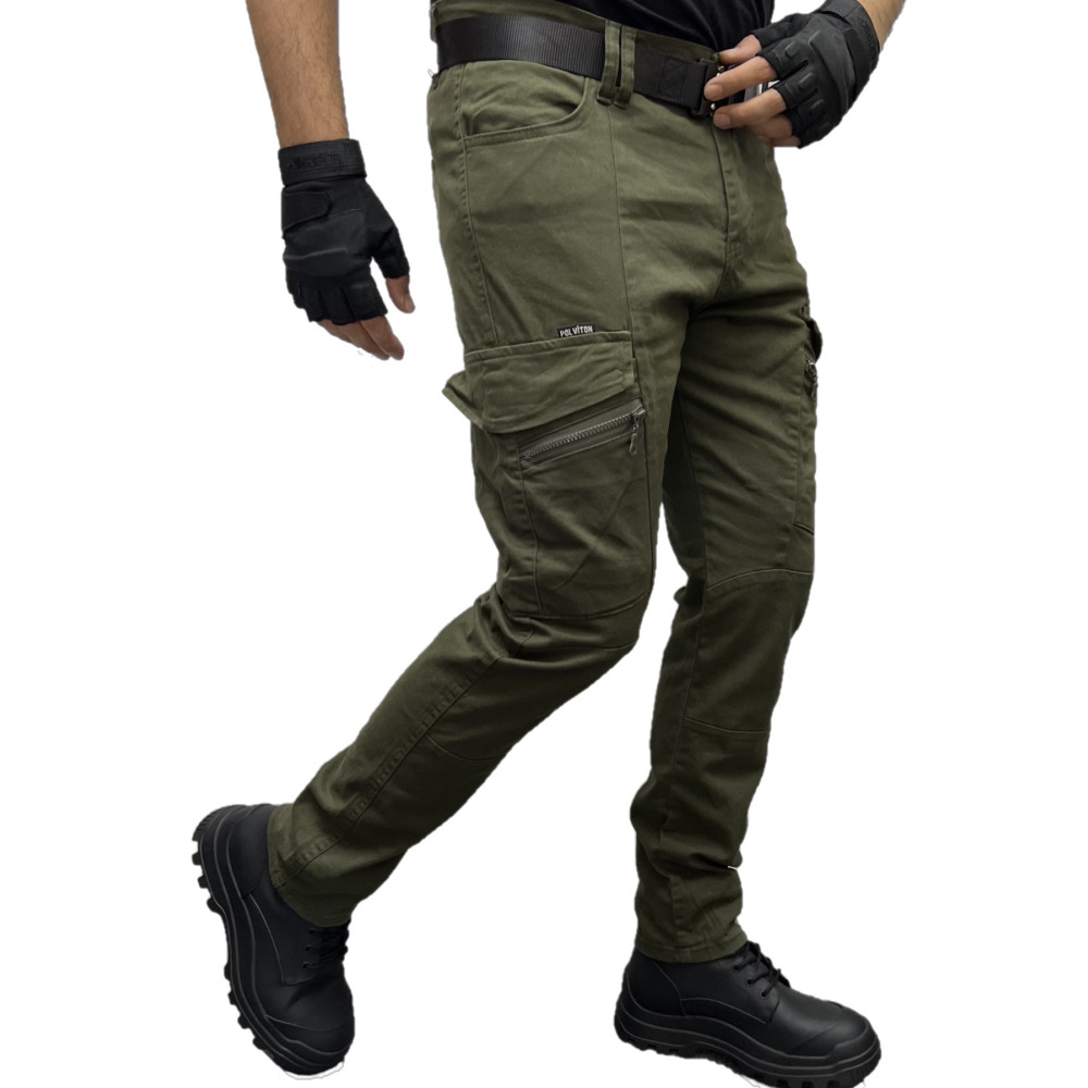 Polviton Kargo Pantolon Taktikal Combat Outdoor Haki 40 Beden Kadın Pantolon Fiyatı