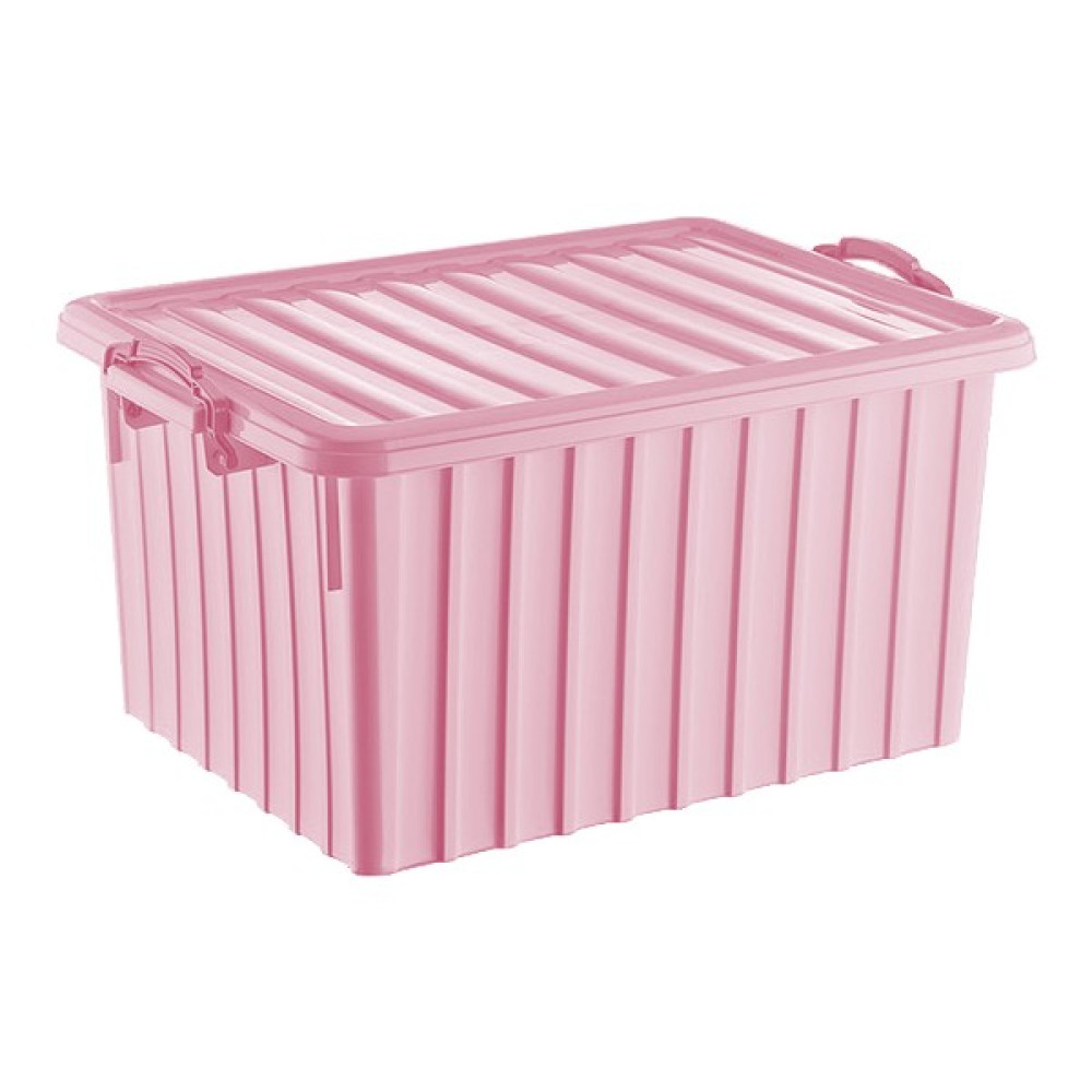 Poly Time E-641 Hard Box Saklama Kabı 40 Lt. - Pembe Saklama Kapları Fiyatı