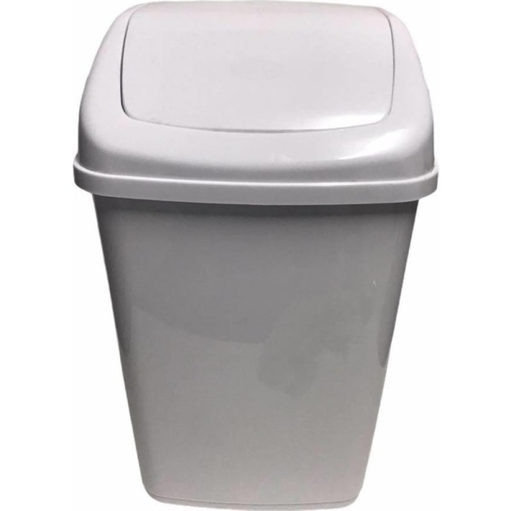 Poly Time Sallanır Kapak Ofis Banyo Mutfak Bahçe Çöp Kutusu Kovası - 10 Litre / Beyaz - 37X24X19 Cm. Çöp Kovaları Fiyatı