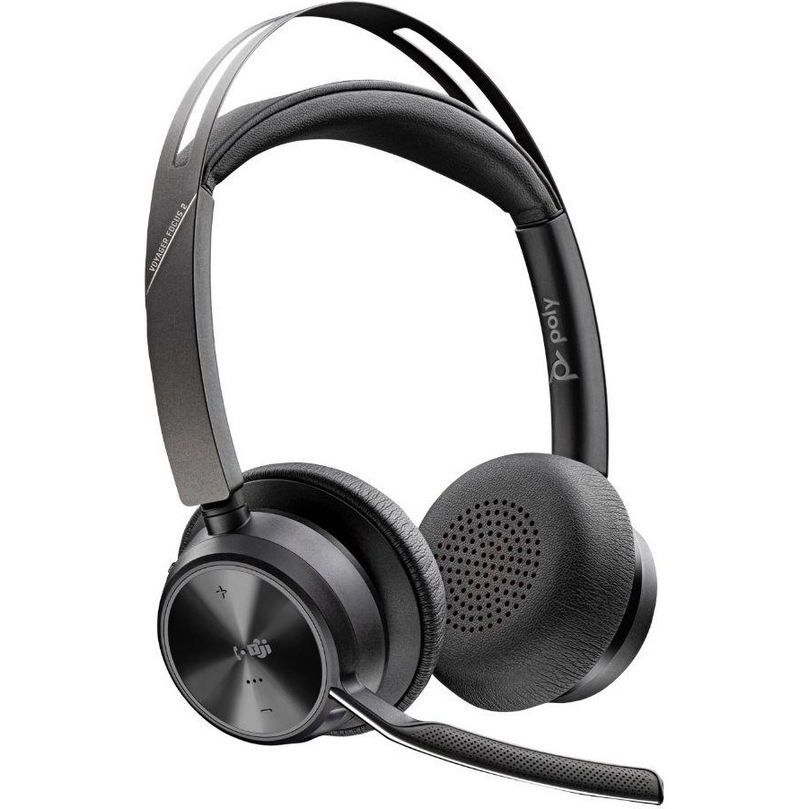 Poly Voyager Focus 2 Microsoft Teams Sertifikalı Usb-C-C Kulaklık +Usb-C/a Adaptörü 9T9J4AA - Siyah Kulak Üstü Kulaklık Fiyatı