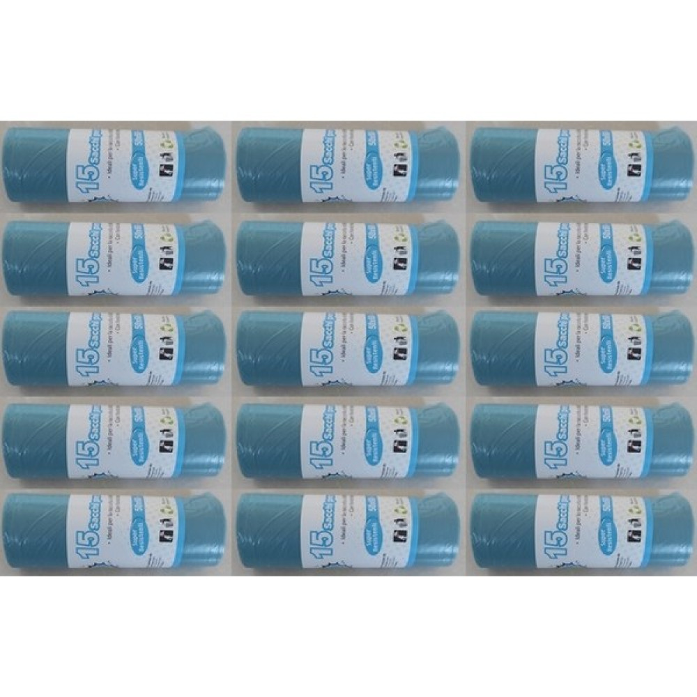Polyfly Mavi Çöp Poşeti 50X60 cm 15 Yapraklı 15 Adet Rulo - 50 x 70 cm Oto Boyaları Fiyatı