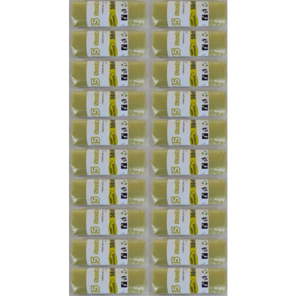 Polyfly Sarı Çöp Poşeti 50X60 cm 15 Yapraklı 20 Adet Rulo - 50 x 60 cm Oto Boyaları Fiyatı