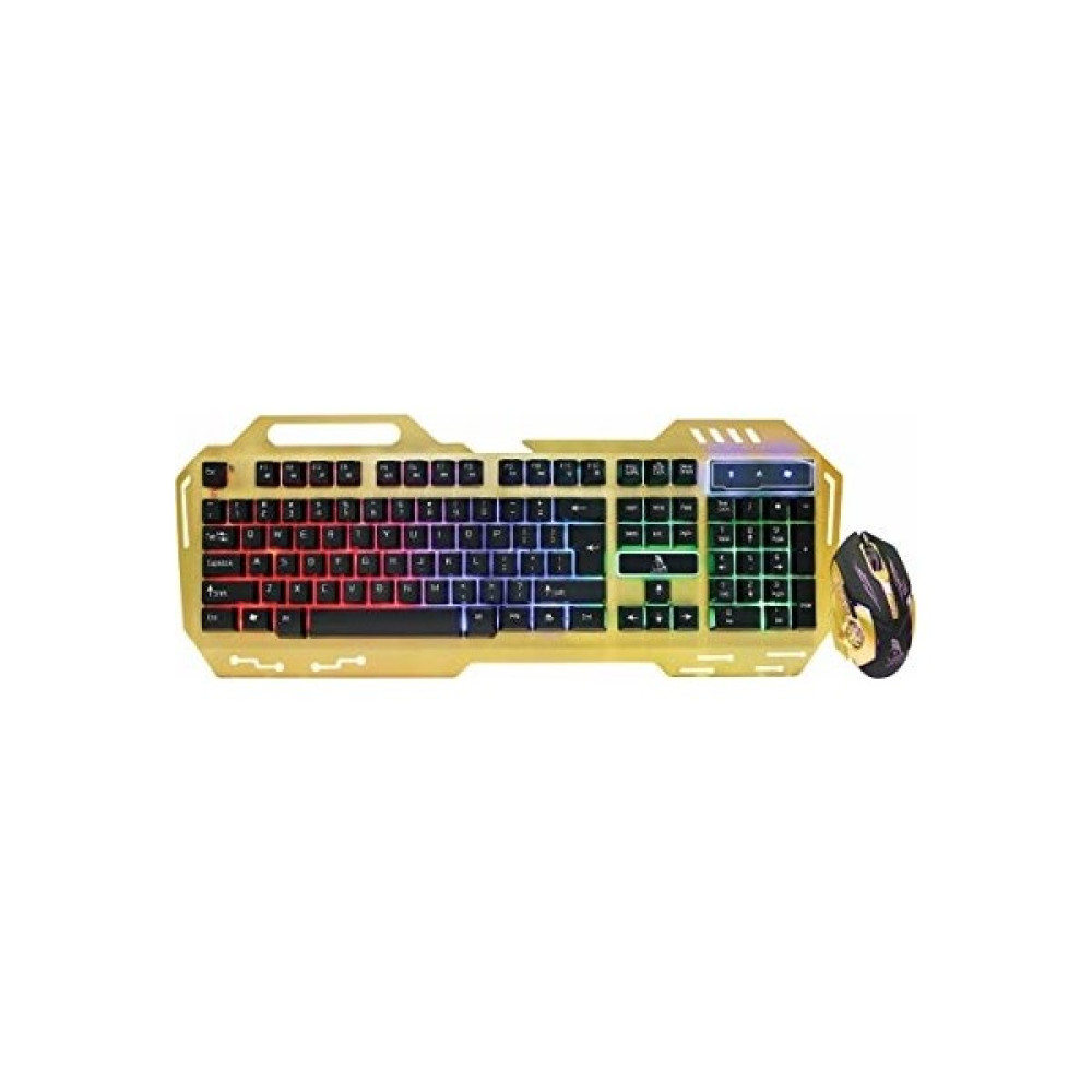 Polygold PG-8014 Işıklı Oyuncu Klavye Mouse Seti - Gold Klavye - Mouse Fiyatı