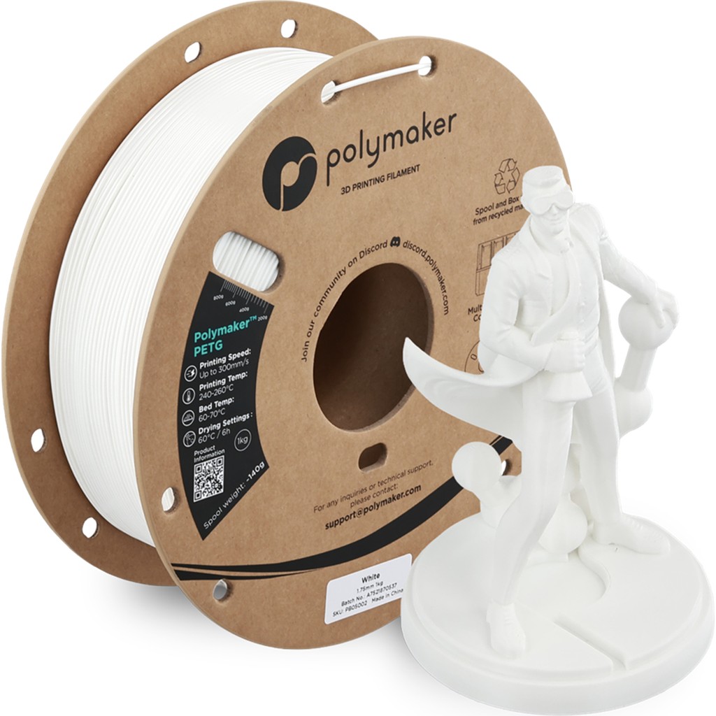 Polymaker Petg Filament Beyaz Filament Fiyatı