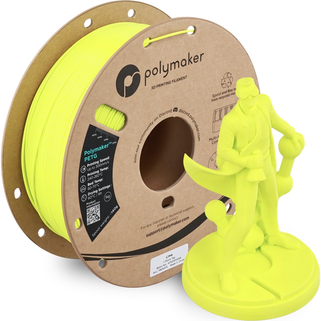 Polymaker Petg Filament Lime Yeşil - Sarı - Yeşil Filament Fiyatı