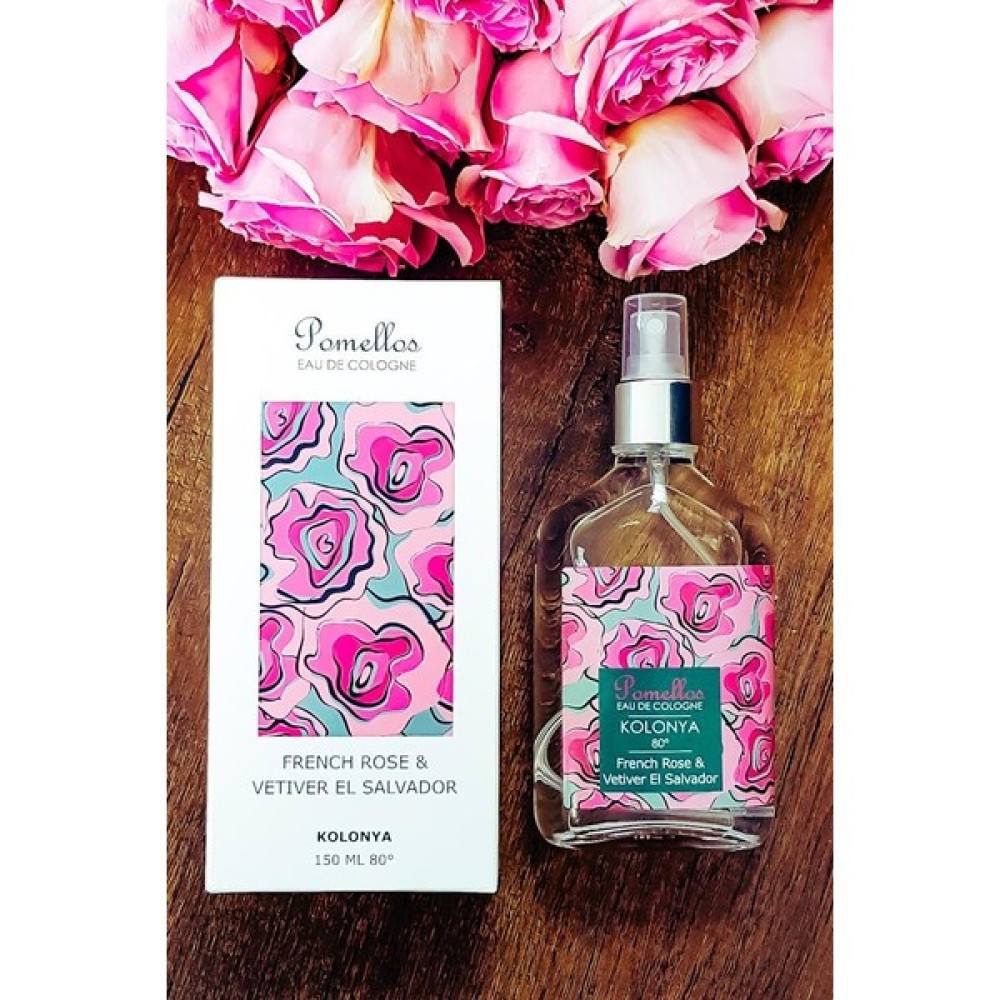Pomellos Kolonya - French Rose & Vetıver El Salvador (150 Ml, Spreyli Cam Şişe, 80 Derece) - 150 ml Kolonya & Gülsuyu Fiyatı