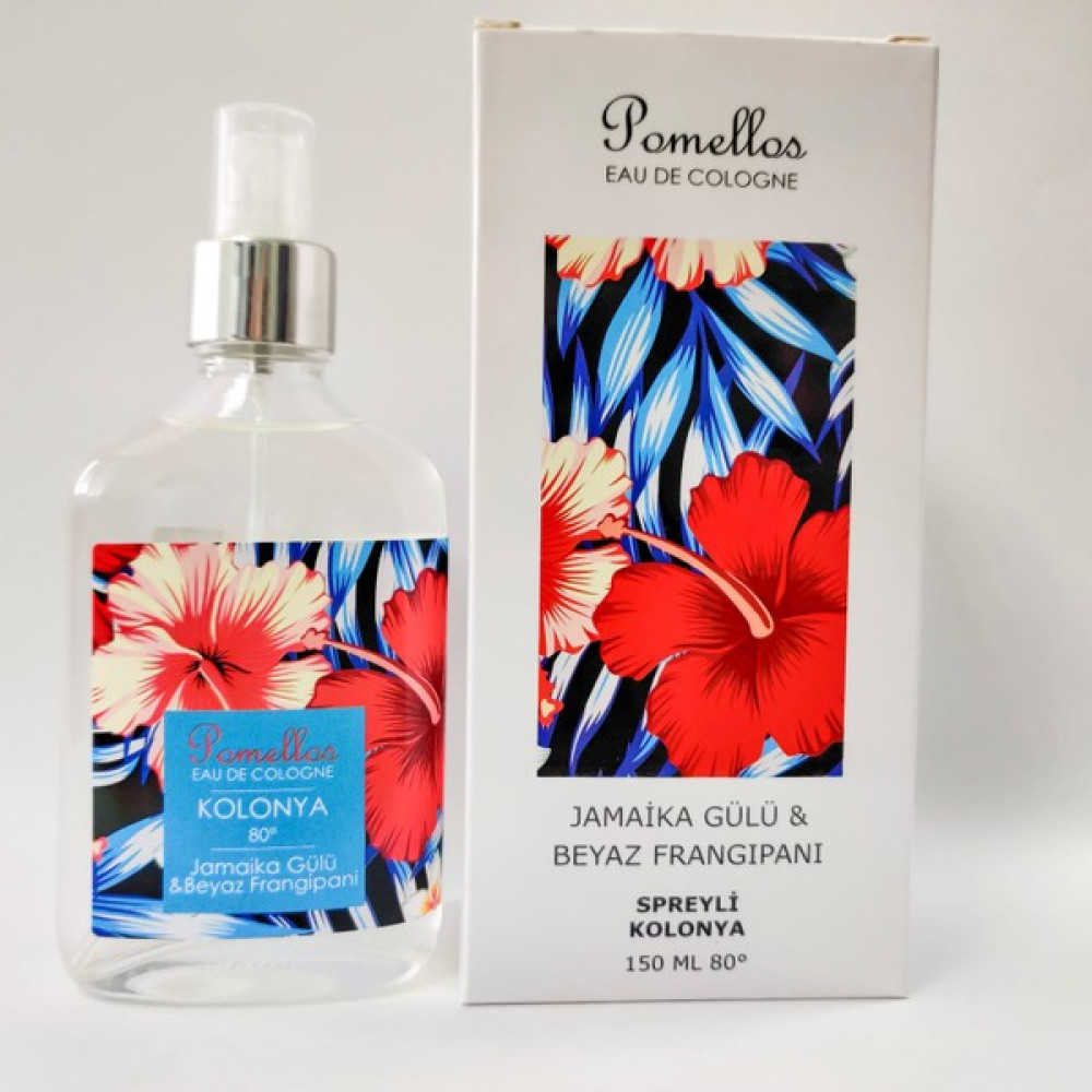 Pomellos Kolonya Jamaıka Gülü & Beyaz Frangipani (150 Ml, 80 Derece, Spreyli Kolonya) - 150 ml Kolonya & Gülsuyu Fiyatı