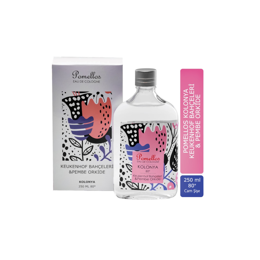 Pomellos Kolonya Keukenhof Bahçeleri & Pembe Orkide 250 ml Cam Şişe 80 Derece Kolonya & Gülsuyu Fiyatı