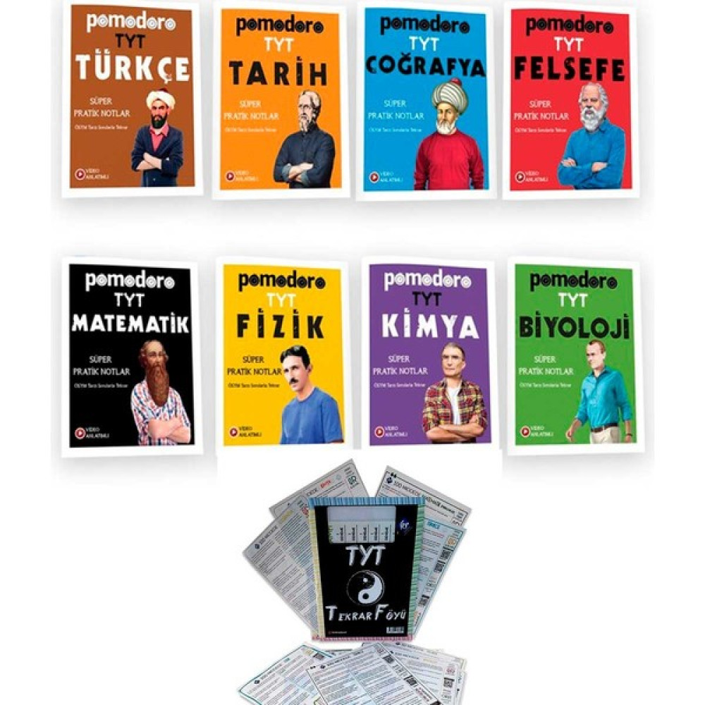 Pomodoro Eğitim Yayınları Pomodoro Yayınları Tyt Konu Anlatımlı Soru Çözümlü Süper Pratik Notlar Seti (Tekrar Föyü Hediyeli) 9 Kitap Temel Yeterlilik Testi (TYT) Fiyatı