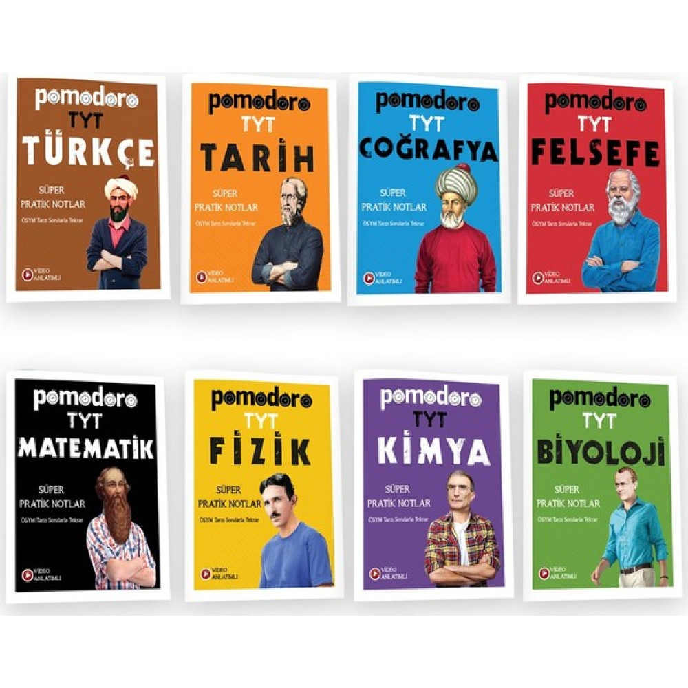 Pomodoro Eğitim Yayınları TYT Konu Soru Süper Pratik Notlar Seti Ders Sınav Kitapları Fiyatı
