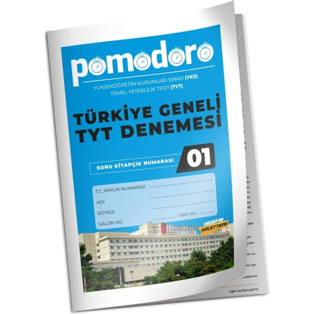 Pomodoro Eğitim Yayınları TYT Türkiye Geneli Denemesi (Ciltli) Temel Yeterlilik Testi (TYT) Fiyatı