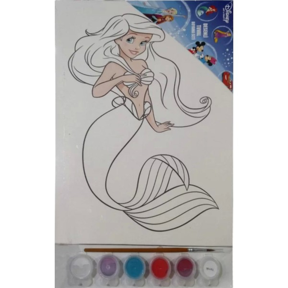 Ponart Ariel Baskılı Tuval 25 x 35 cm TWD C101 The Walt Disney Oto Boyaları Fiyatı
