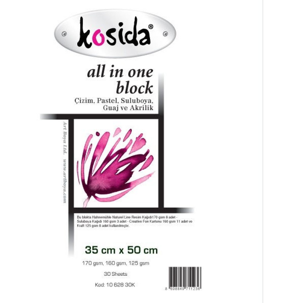 Ponart Kosida All In One Block Resim Defteri 35X50 Cm. Resim Defteri Fiyatı