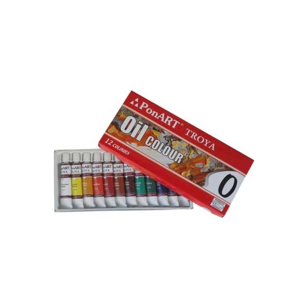 Ponart - Kosida Troya Yağlı Boya Seti 12 Renk x 12 ml. Sanatsal Malzemeler Fiyatı