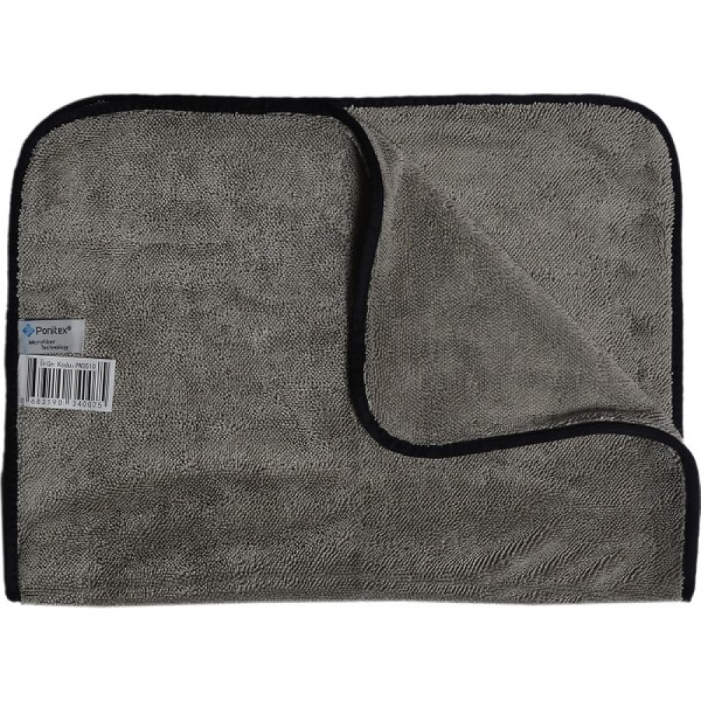Ponitex 3510 (3 Adet) Mikrofiber Gri Uber Havlu Oto Kurulama ve Çok Amaçlı Temizlik Bezi 40X60 Cm. - 3 ADET Oto Boyaları Fiyatı