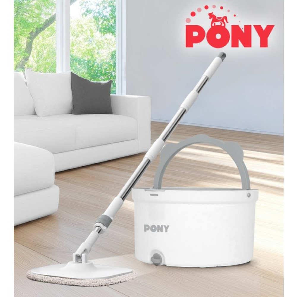 PONY Beyaz Temiz & Kirli Suyu Ayırma Özelliği Otomatik Temizlik Seti Mop Paspas Temizlik Malzemeleri Fiyatı