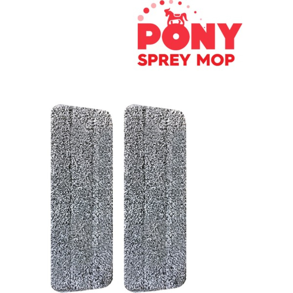Pony Sprey Yedek Mop 2'Li ( Pony Sprey Mop İçin Uygundur ) - Gri Temizlik Malzemeleri Fiyatı