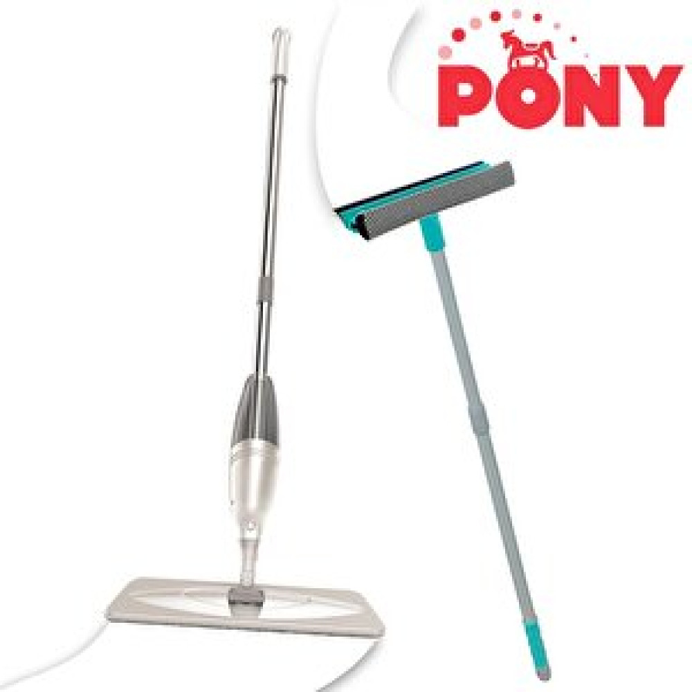 Pony Süper 2 Li̇ Sprey Mop + Teleskopi̇k Saplı Cam Si̇leceği̇ Çekçek Krem Paspas Temi̇zli̇k Seti̇ Paspas Fiyatı