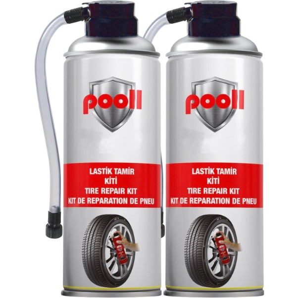 Pooll Lastik Tamir Kiti Köpüğü 400 ml 2 Adet Diğer Fiyatı