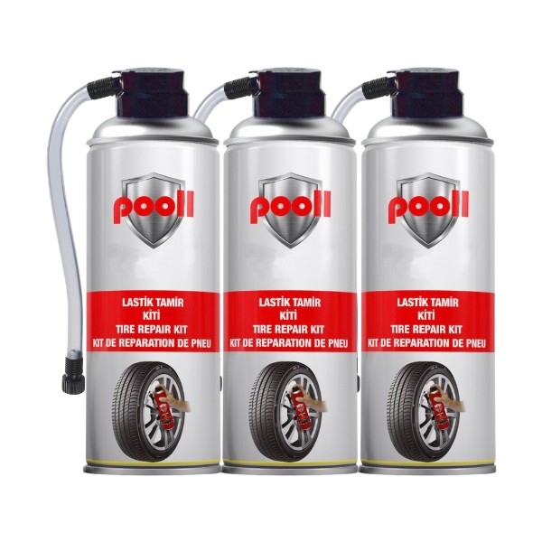 Pooll Lastik Tamir Kiti Köpüğü 400 Ml 3 Adet Diğer Fiyatı