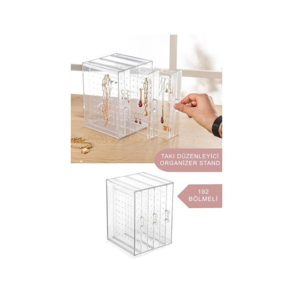 Poomy Takı Düzenleyici Dolap - Küpe - Kolye Düzenleyici Organizer Stand Eşya Saklama / Düzenleme Fiyatı