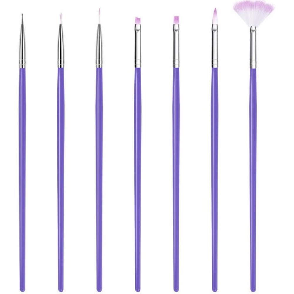 Pop Beauty Nail Art Tırnak Süsleme Desen Fırça Seti, Uv Jel Tırnak Boyama Fırçası - Lila Tırnak Bakımı Fiyatı