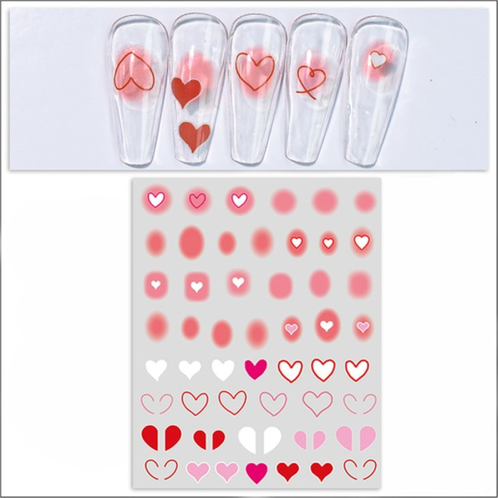Pop Beauty Nail Art Tırnak Süsleme Sticker, Tırnak Dövmesi, Tırnak Tattoo - Beyaz - Pembe Tırnak Bakımı Fiyatı