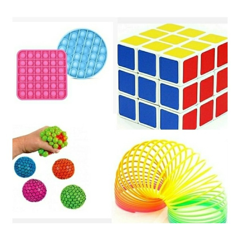 Pop it Up Popit Duyusal Zihinsel Stres Oyun 2 Ad Rubik Zeka Küp 1 Ad Beyin Stres Top 1 Ad Stres Yayı 1 Ad. Eğitici Oyuncak Fiyatı