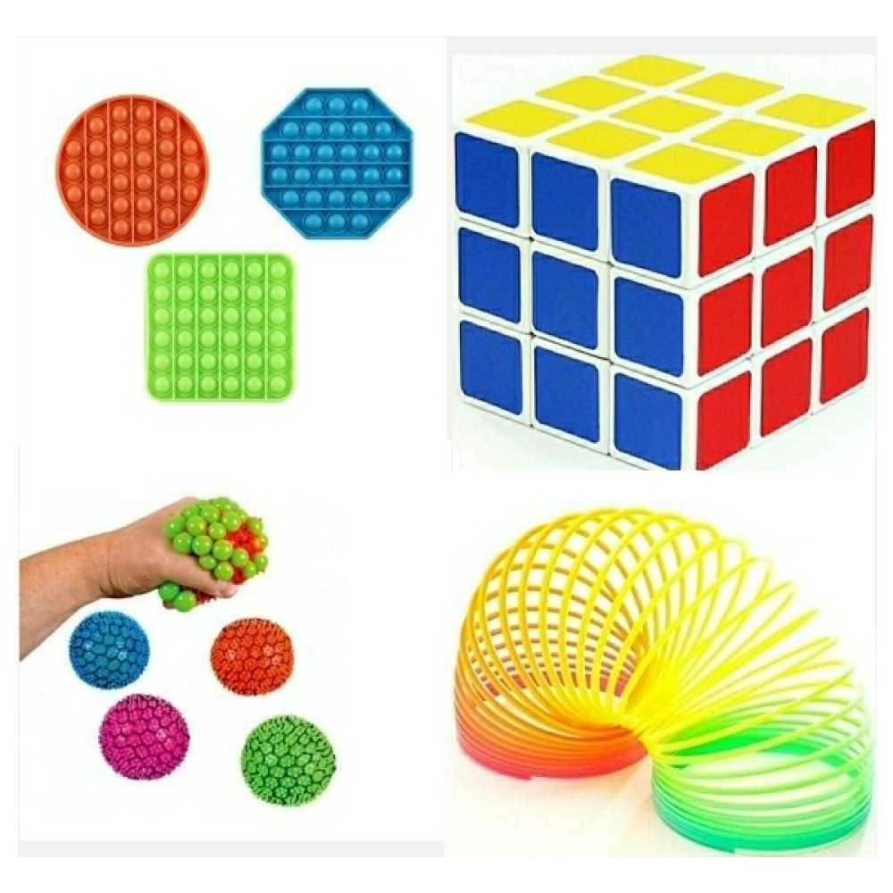 Pop it Up Popit Duyusal Zihinsel Stres Oyun 3 Ad Rubik Zeka Küp 1 Ad Beyin Stres Top 1 Ad Stres Yayı 1 Ad. Eğitici Oyuncak Fiyatı