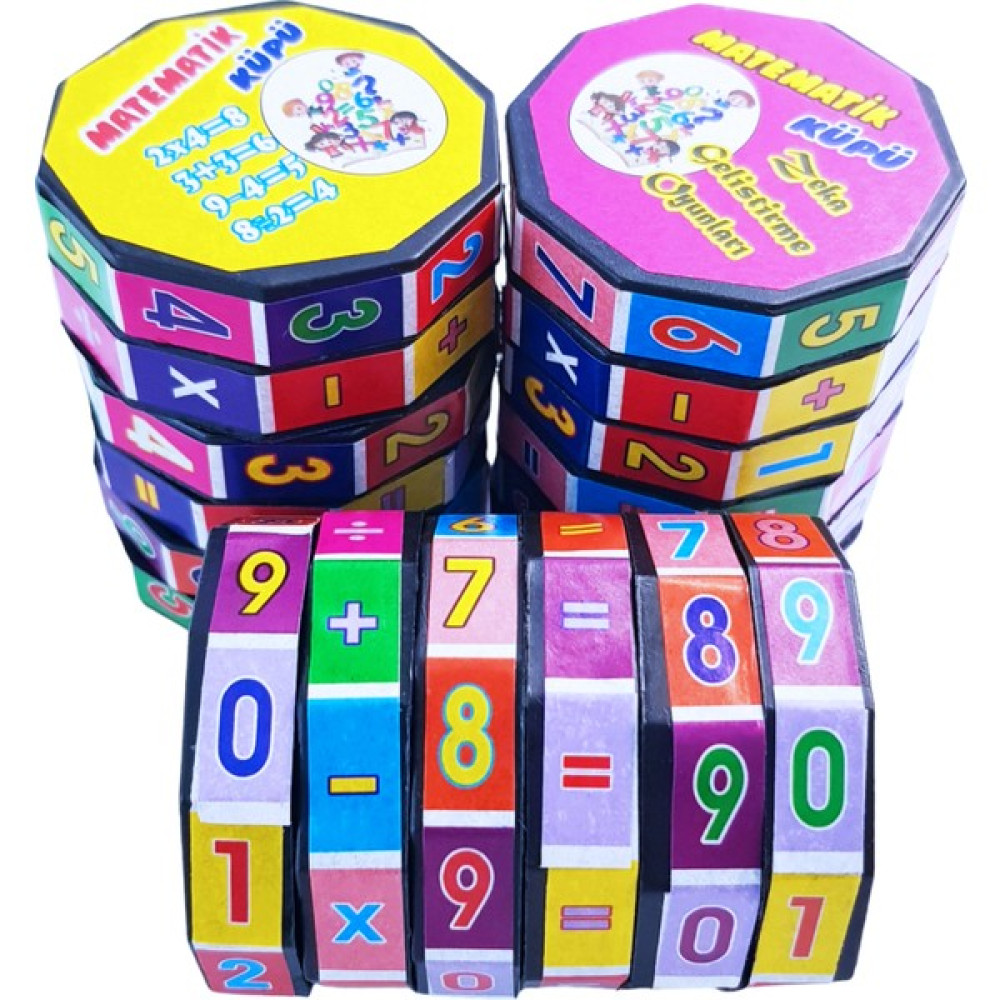 Pop Konsol Matematik Küpü Eğitici Oyuncak Dört Işlem Zeka Küpü 3 Adet - Renkli Eğitici Oyuncak Fiyatı